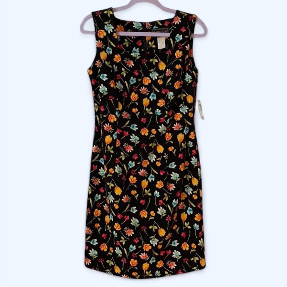 Ambition Floral Black Dress
